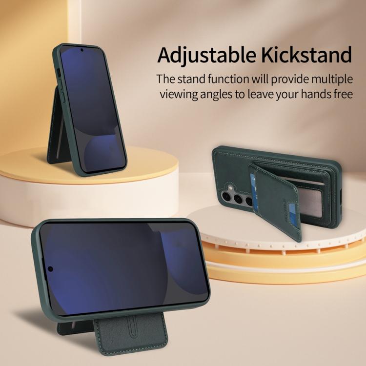 For Samsung Galaxy S24 FE 5G BETOPNICE Vertical Flip Detachable MagSafe Wallet Phone Case