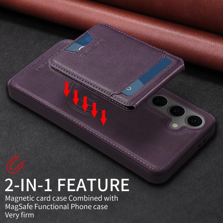 For Samsung Galaxy S24 FE 5G BETOPNICE Vertical Flip Detachable MagSafe Wallet Phone Case