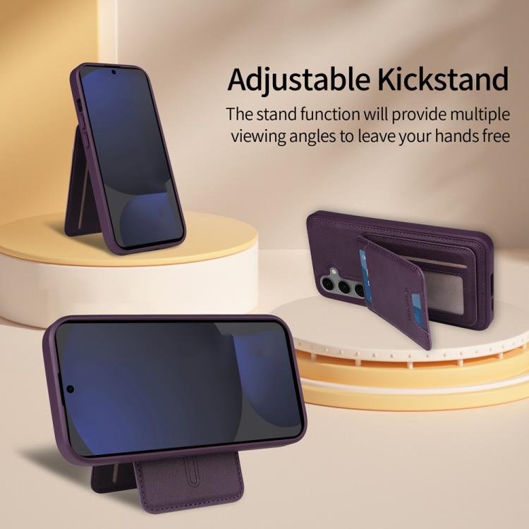 For Samsung Galaxy S24 FE 5G BETOPNICE Vertical Flip Detachable MagSafe Wallet Phone Case