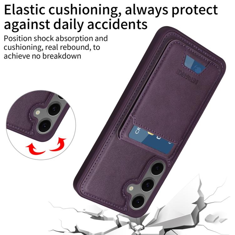 For Samsung Galaxy S24 FE 5G BETOPNICE Vertical Flip Detachable MagSafe Wallet Phone Case