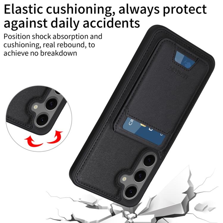 For Samsung Galaxy S24 FE 5G BETOPNICE Vertical Flip Detachable MagSafe Wallet Phone Case