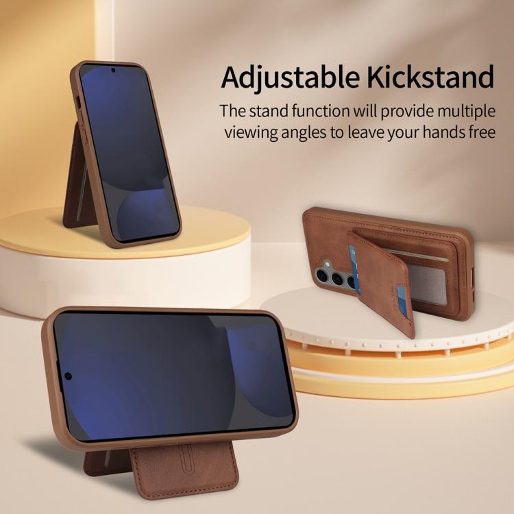 For Samsung Galaxy S24 FE 5G BETOPNICE Vertical Flip Detachable MagSafe Wallet Phone Case