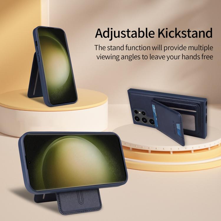 For Samsung Galaxy S23 Ultra 5G BETOPNICE Vertical Flip Detachable MagSafe Wallet Phone Case