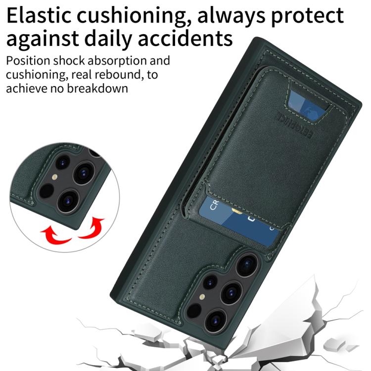 For Samsung Galaxy S23 Ultra 5G BETOPNICE Vertical Flip Detachable MagSafe Wallet Phone Case