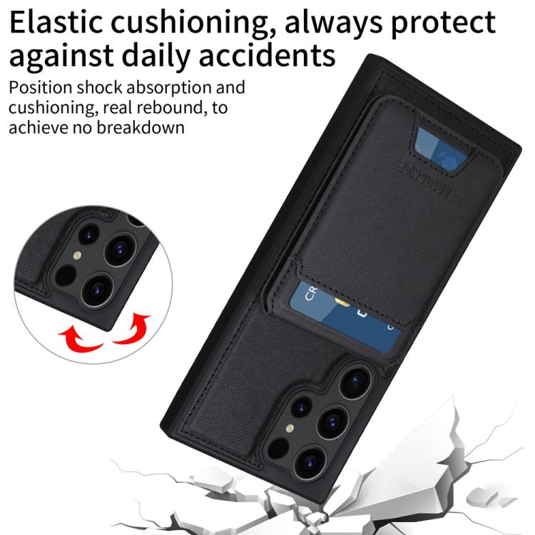 For Samsung Galaxy S23 Ultra 5G BETOPNICE Vertical Flip Detachable MagSafe Wallet Phone Case