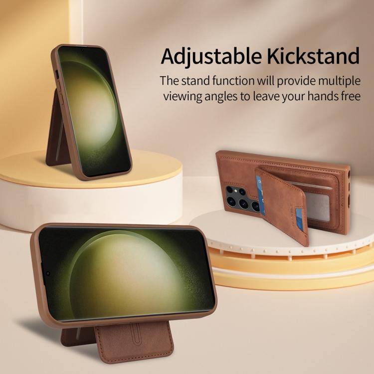 For Samsung Galaxy S23 Ultra 5G BETOPNICE Vertical Flip Detachable MagSafe Wallet Phone Case