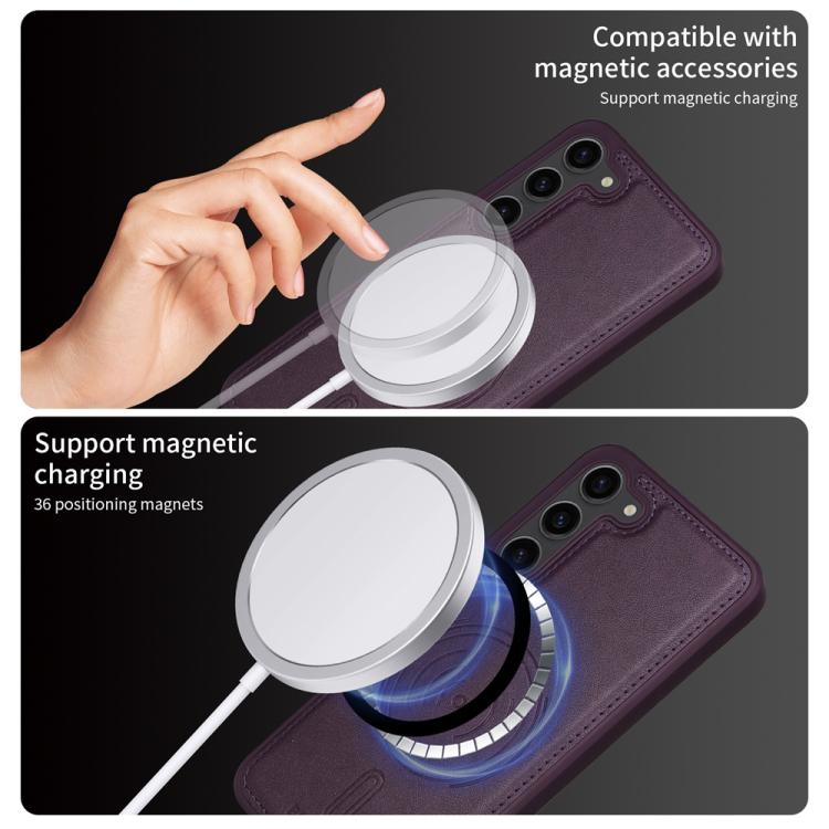 For Samsung Galaxy S23+ 5G BETOPNICE Vertical Flip Detachable MagSafe Wallet Phone Case