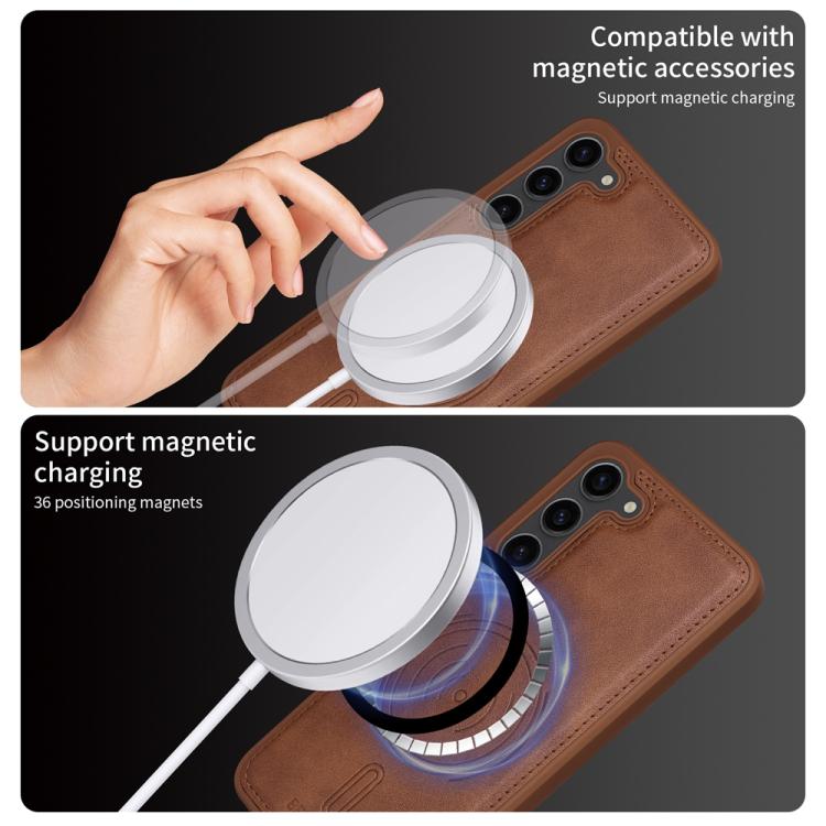 For Samsung Galaxy S23+ 5G BETOPNICE Vertical Flip Detachable MagSafe Wallet Phone Case