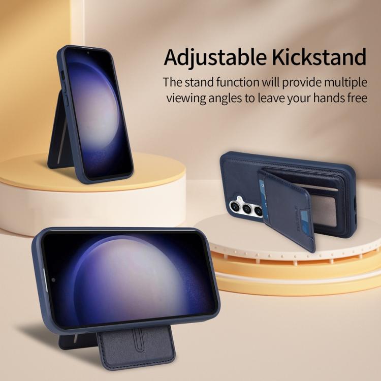 For Samsung Galaxy S23 FE 5G BETOPNICE Vertical Flip Detachable MagSafe Wallet Phone Case