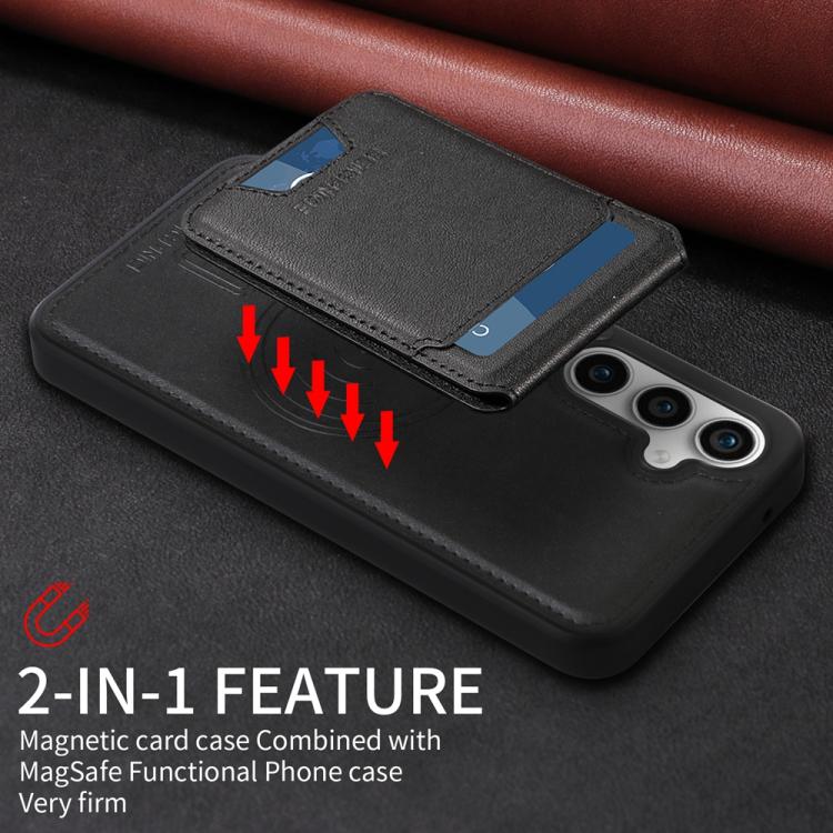 For Samsung Galaxy S23 FE 5G BETOPNICE Vertical Flip Detachable MagSafe Wallet Phone Case