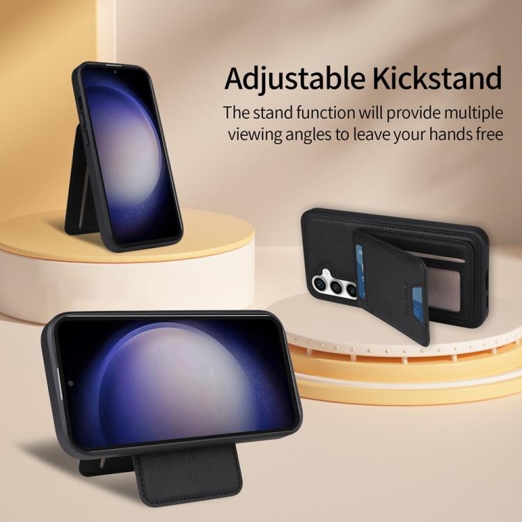 For Samsung Galaxy S23 FE 5G BETOPNICE Vertical Flip Detachable MagSafe Wallet Phone Case