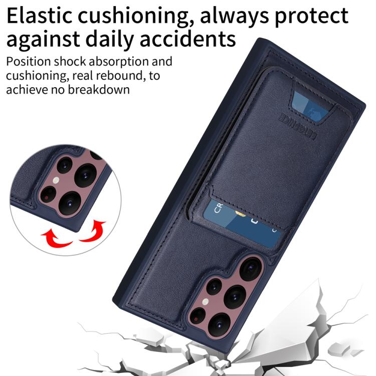 For Samsung Galaxy S22 Ultra 5G BETOPNICE Vertical Flip Detachable MagSafe Wallet Phone Case