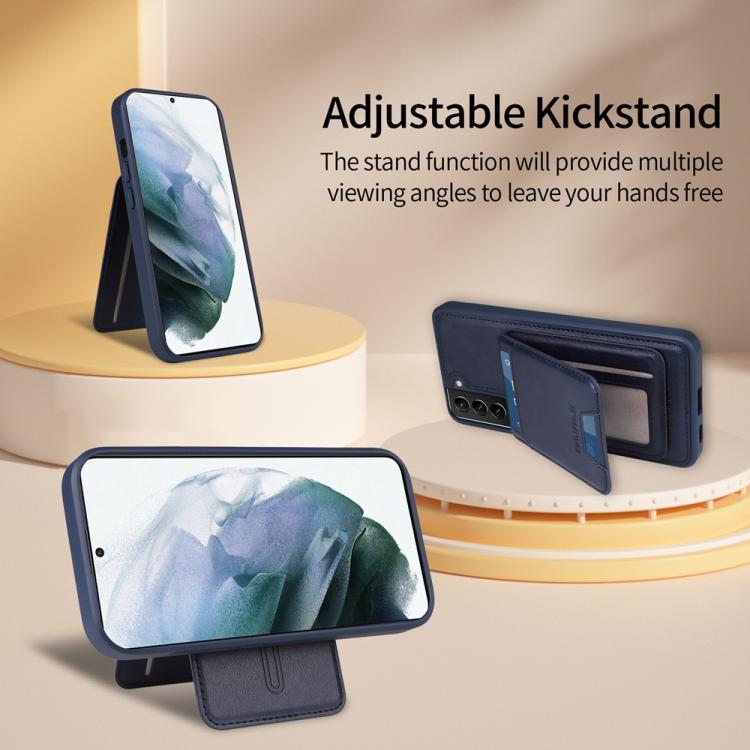 For Samsung Galaxy S21+ 5G BETOPNICE Vertical Flip Detachable MagSafe Wallet Phone Case