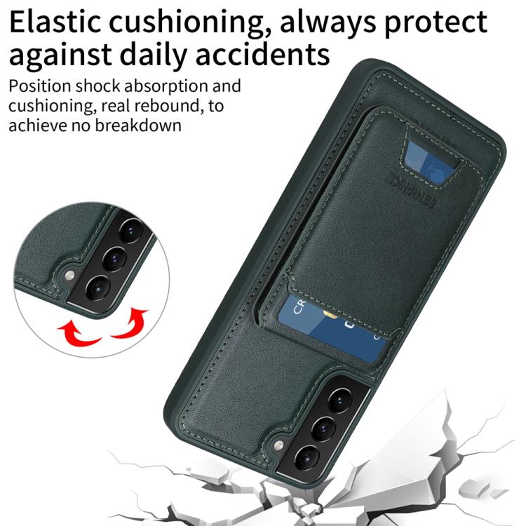 For Samsung Galaxy S21+ 5G BETOPNICE Vertical Flip Detachable MagSafe Wallet Phone Case
