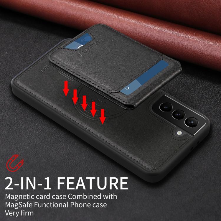 For Samsung Galaxy S21+ 5G BETOPNICE Vertical Flip Detachable MagSafe Wallet Phone Case