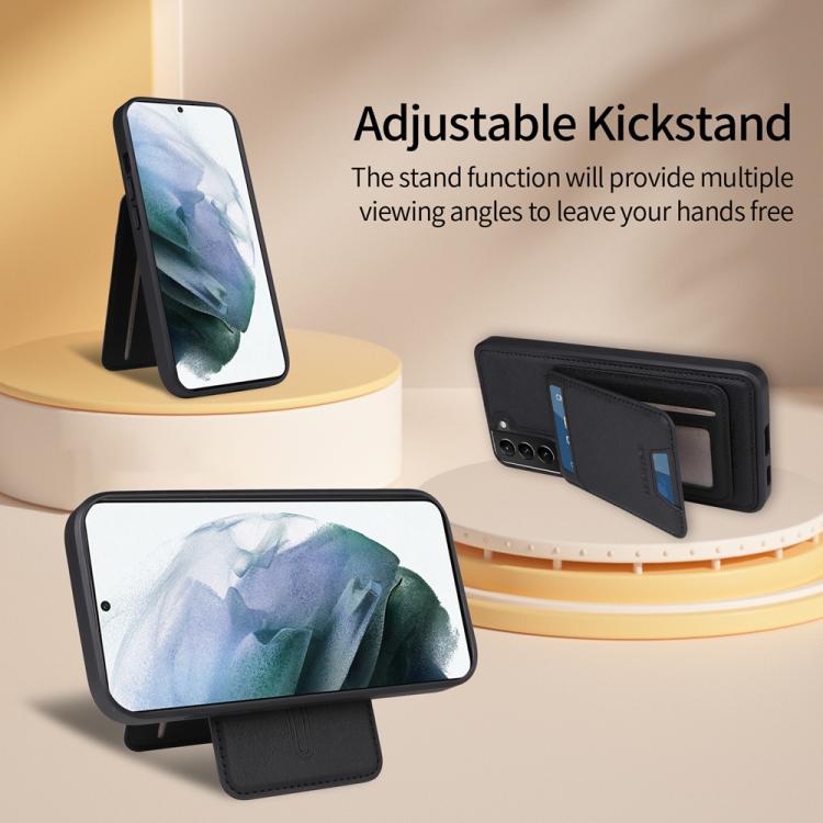 For Samsung Galaxy S21+ 5G BETOPNICE Vertical Flip Detachable MagSafe Wallet Phone Case