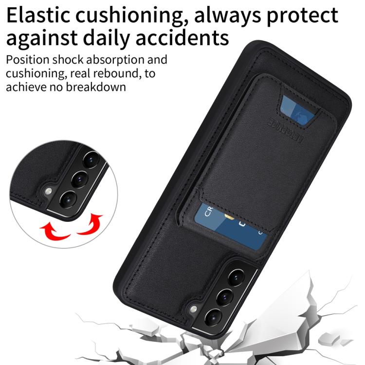 For Samsung Galaxy S21+ 5G BETOPNICE Vertical Flip Detachable MagSafe Wallet Phone Case