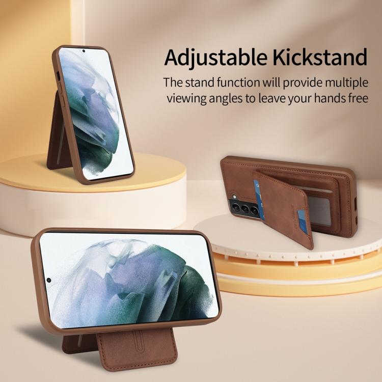 For Samsung Galaxy S21+ 5G BETOPNICE Vertical Flip Detachable MagSafe Wallet Phone Case