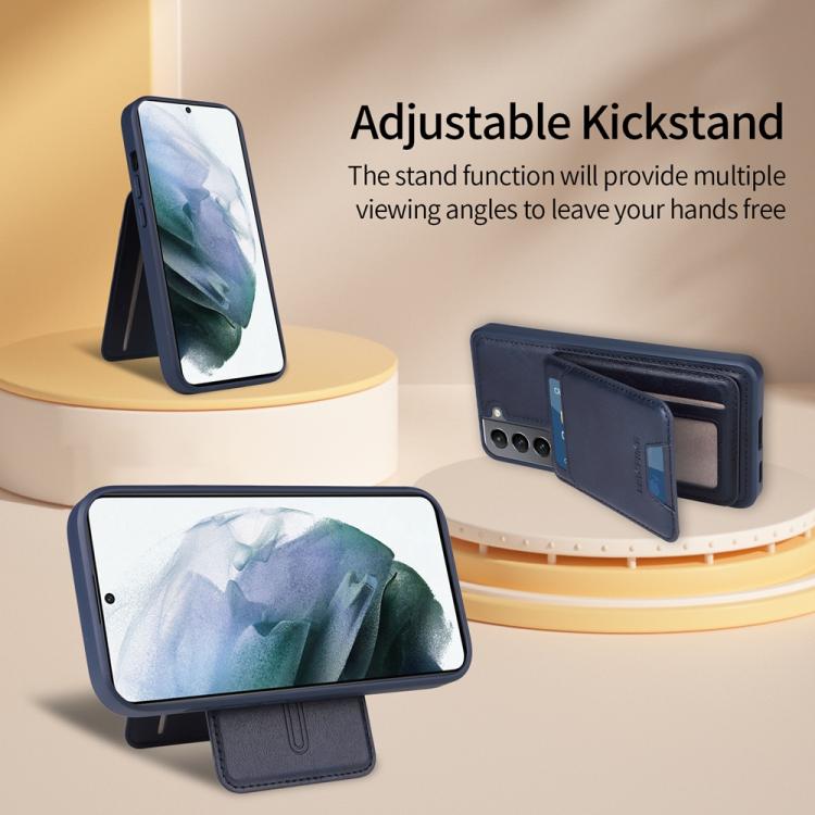 For Samsung Galaxy S21 5G BETOPNICE Vertical Flip Detachable MagSafe Wallet Phone Case