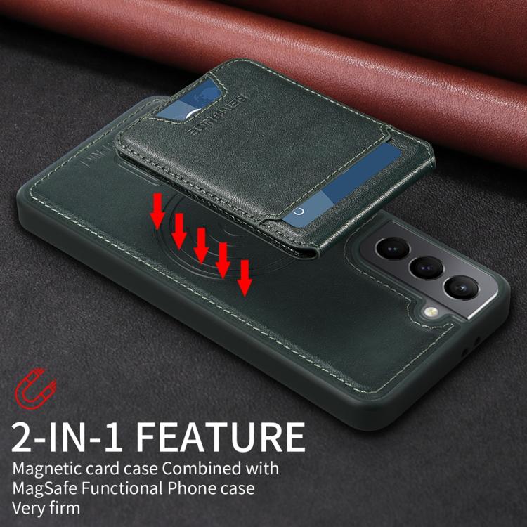 For Samsung Galaxy S21 5G BETOPNICE Vertical Flip Detachable MagSafe Wallet Phone Case