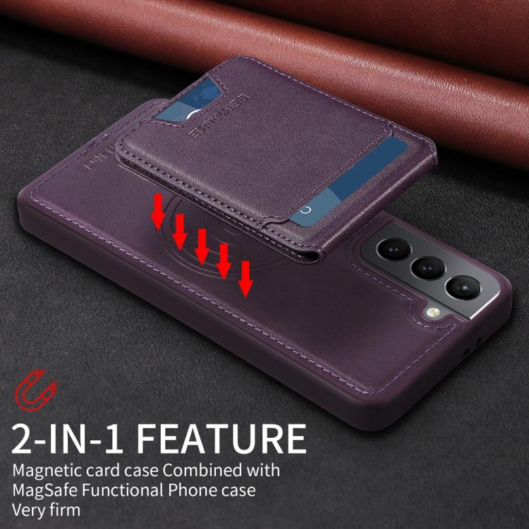 For Samsung Galaxy S21 5G BETOPNICE Vertical Flip Detachable MagSafe Wallet Phone Case