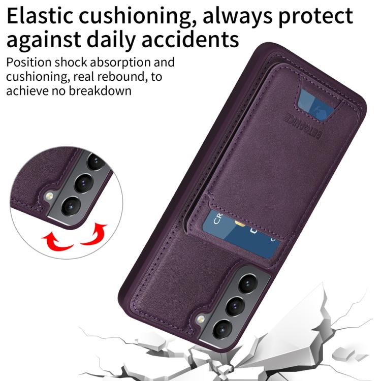 For Samsung Galaxy S21 5G BETOPNICE Vertical Flip Detachable MagSafe Wallet Phone Case