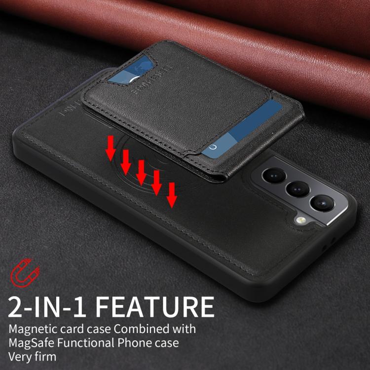 For Samsung Galaxy S21 5G BETOPNICE Vertical Flip Detachable MagSafe Wallet Phone Case