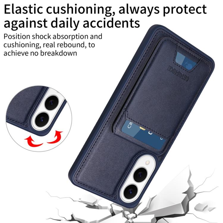 For Samsung Galaxy S25 Edge 5G BETOPNICE Vertical Flip Detachable MagSafe Wallet Phone Case