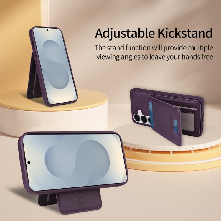 For Samsung Galaxy S25 5G BETOPNICE Vertical Flip Detachable MagSafe Wallet Phone Case