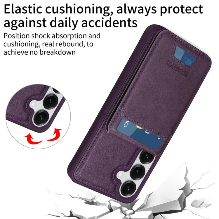 For Samsung Galaxy S25 5G BETOPNICE Vertical Flip Detachable MagSafe Wallet Phone Case