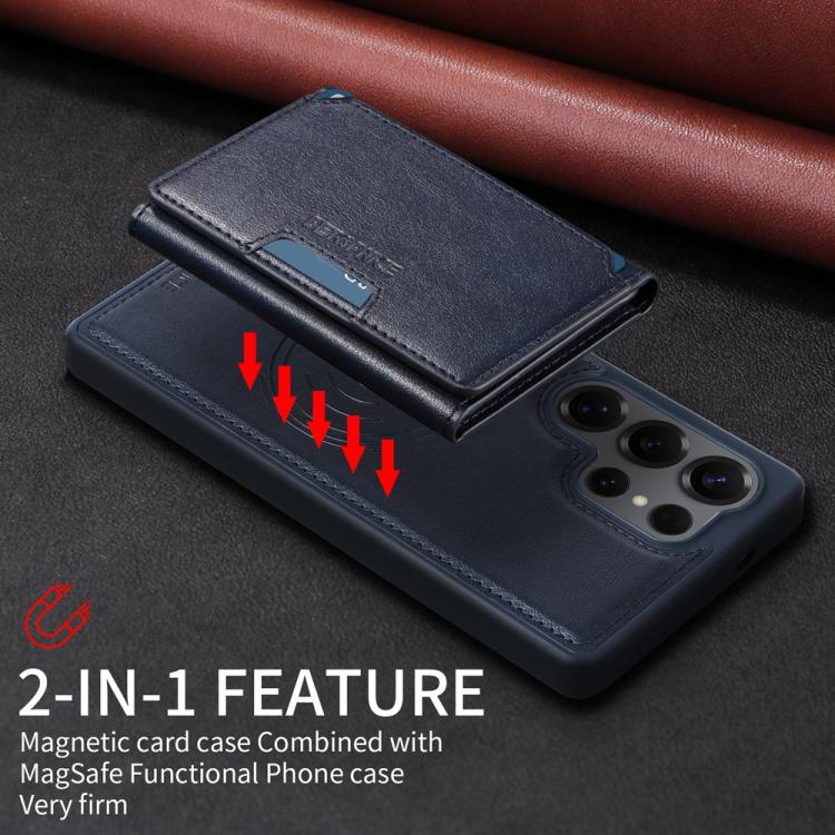 For Samsung Galaxy S25 Ultra 5G BETOPNICE Horizontal Flip Detachable MagSafe Wallet Phone Case