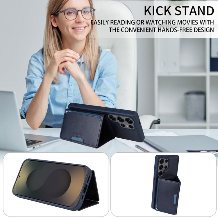 For Samsung Galaxy S25 Ultra 5G BETOPNICE Horizontal Flip Detachable MagSafe Wallet Phone Case