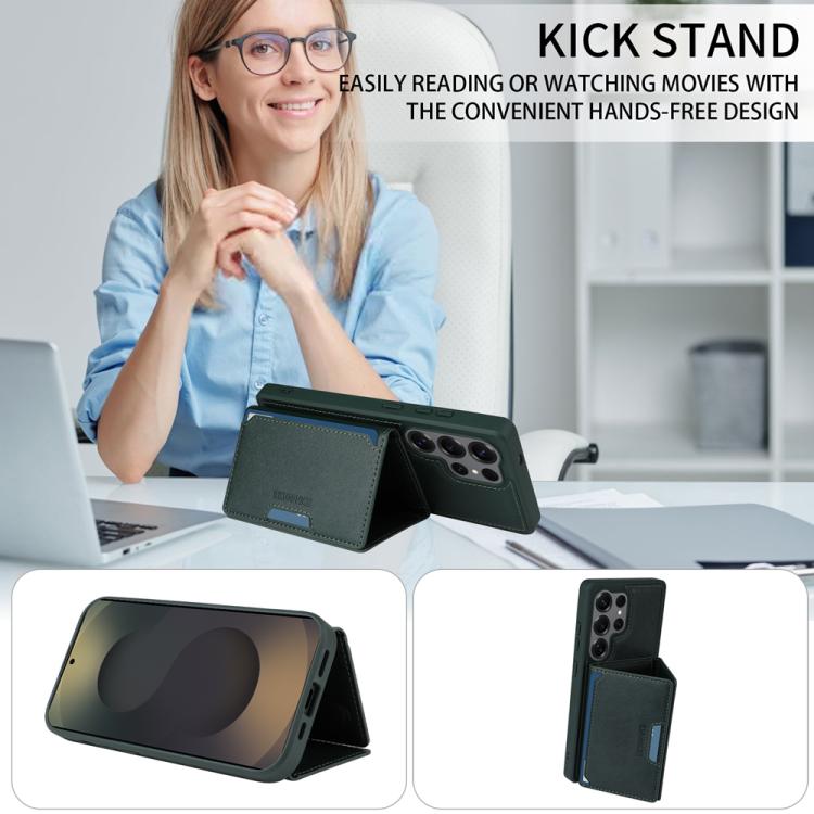 For Samsung Galaxy S25 Ultra 5G BETOPNICE Horizontal Flip Detachable MagSafe Wallet Phone Case