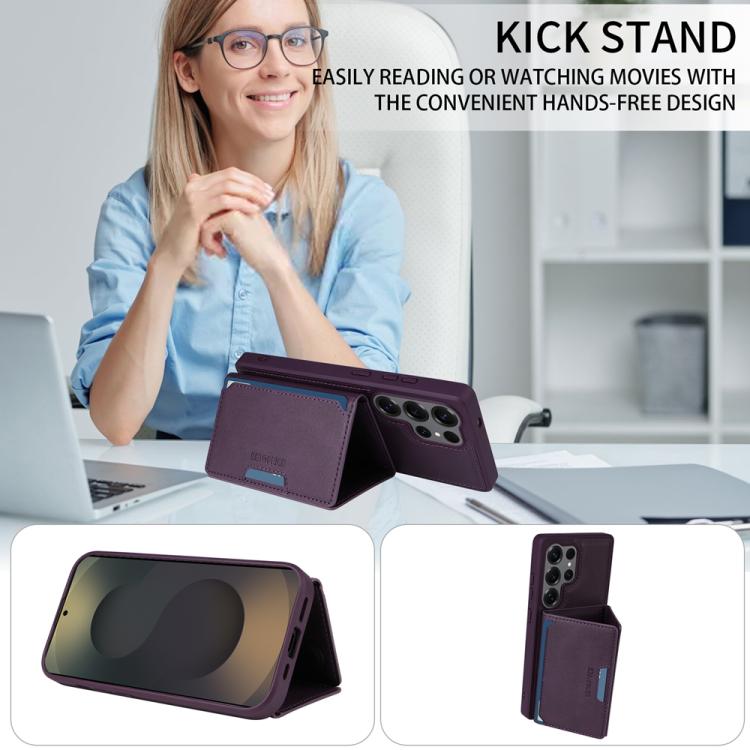 For Samsung Galaxy S25 Ultra 5G BETOPNICE Horizontal Flip Detachable MagSafe Wallet Phone Case