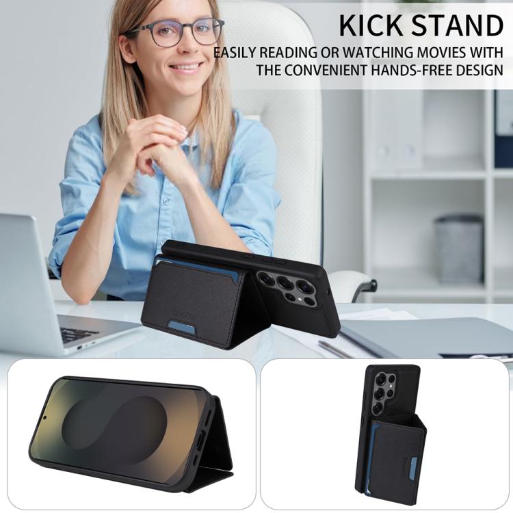 For Samsung Galaxy S25 Ultra 5G BETOPNICE Horizontal Flip Detachable MagSafe Wallet Phone Case