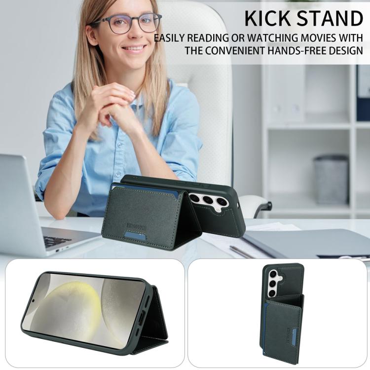 For Samsung Galaxy S24 5G BETOPNICE Horizontal Flip Detachable MagSafe Wallet Phone Case