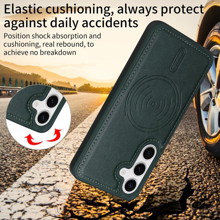 For Samsung Galaxy S24 5G BETOPNICE Horizontal Flip Detachable MagSafe Wallet Phone Case
