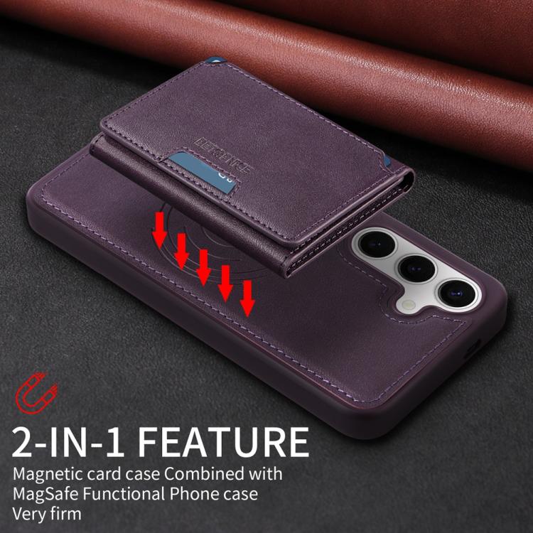 For Samsung Galaxy S24 5G BETOPNICE Horizontal Flip Detachable MagSafe Wallet Phone Case