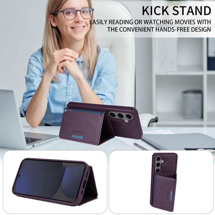 For Samsung Galaxy S24 FE 5G BETOPNICE Horizontal Flip Detachable MagSafe Wallet Phone Case