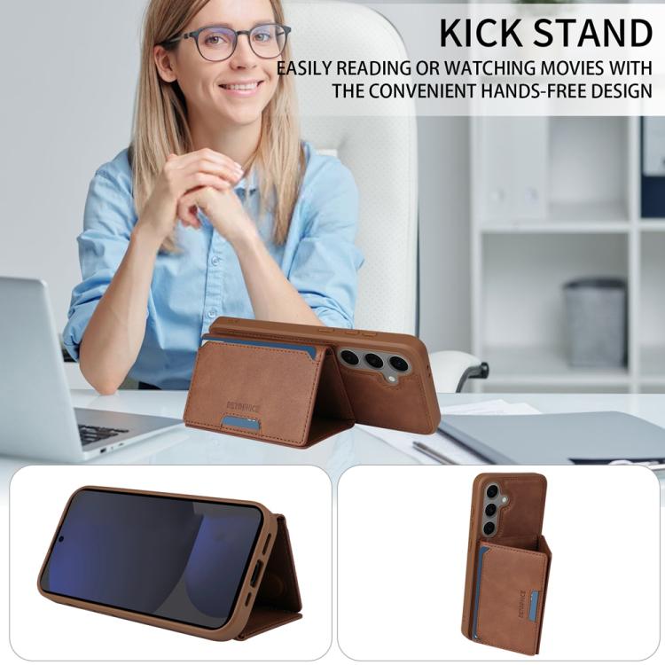 For Samsung Galaxy S24 FE 5G BETOPNICE Horizontal Flip Detachable MagSafe Wallet Phone Case