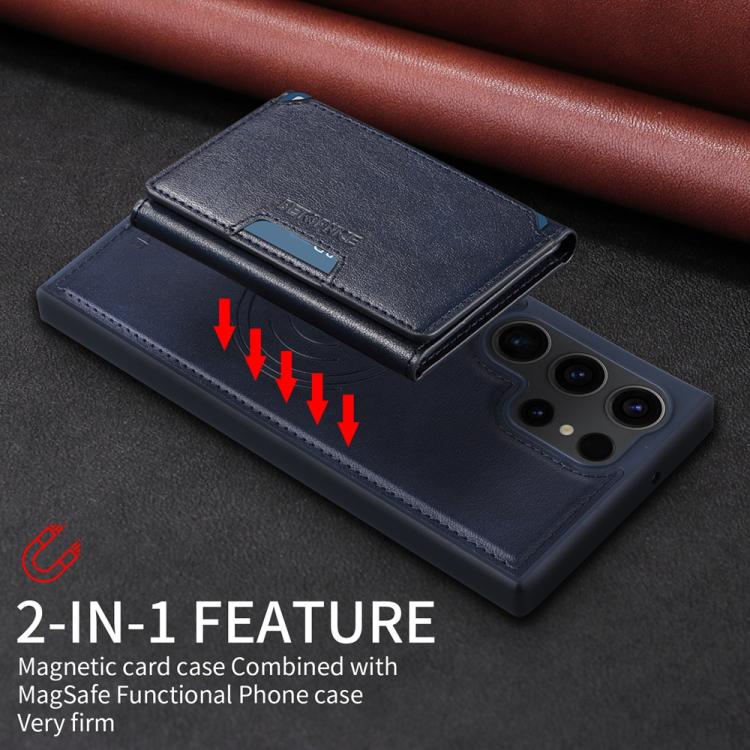 For Samsung Galaxy S23 Ultra 5G BETOPNICE Horizontal Flip Detachable MagSafe Wallet Phone Case