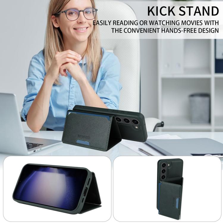 For Samsung Galaxy S23 5G BETOPNICE Horizontal Flip Detachable MagSafe Wallet Phone Case