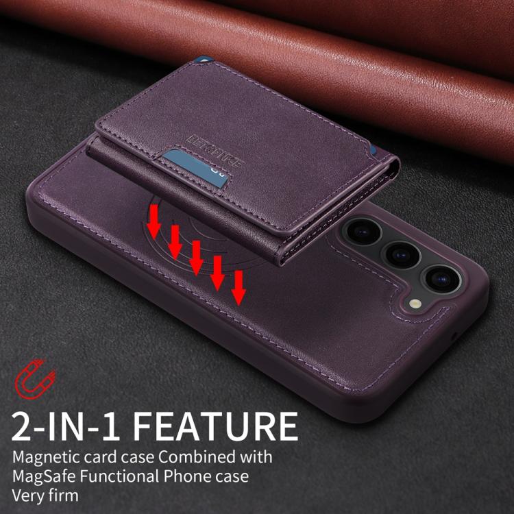 For Samsung Galaxy S23 5G BETOPNICE Horizontal Flip Detachable MagSafe Wallet Phone Case