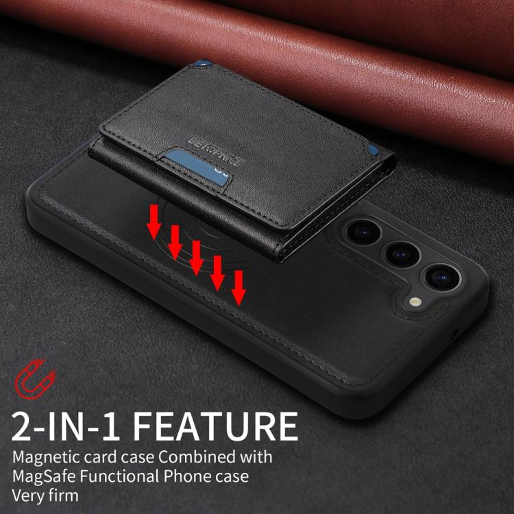 For Samsung Galaxy S23 5G BETOPNICE Horizontal Flip Detachable MagSafe Wallet Phone Case