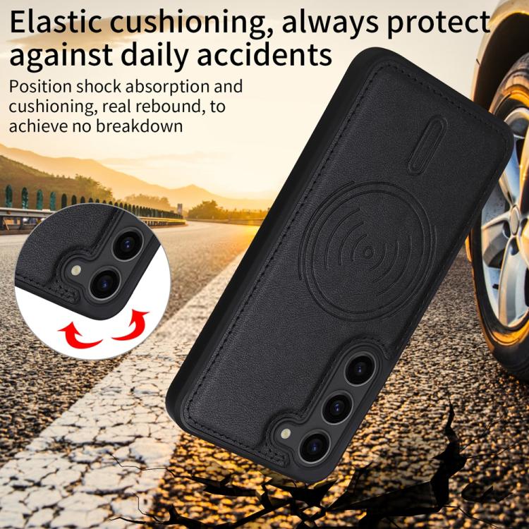 For Samsung Galaxy S23 5G BETOPNICE Horizontal Flip Detachable MagSafe Wallet Phone Case