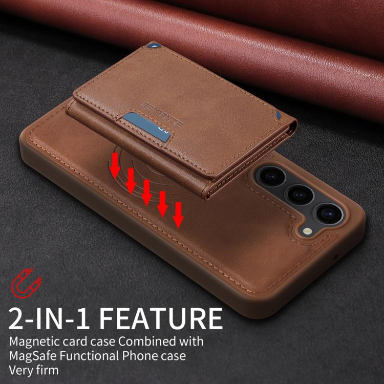 For Samsung Galaxy S23 5G BETOPNICE Horizontal Flip Detachable MagSafe Wallet Phone Case