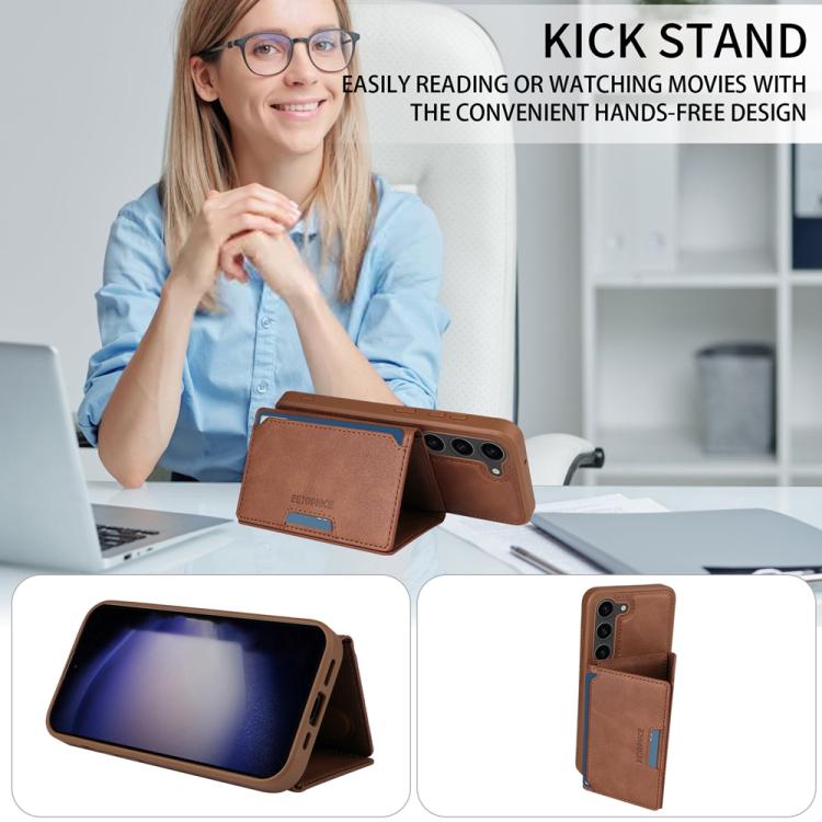 For Samsung Galaxy S23 5G BETOPNICE Horizontal Flip Detachable MagSafe Wallet Phone Case