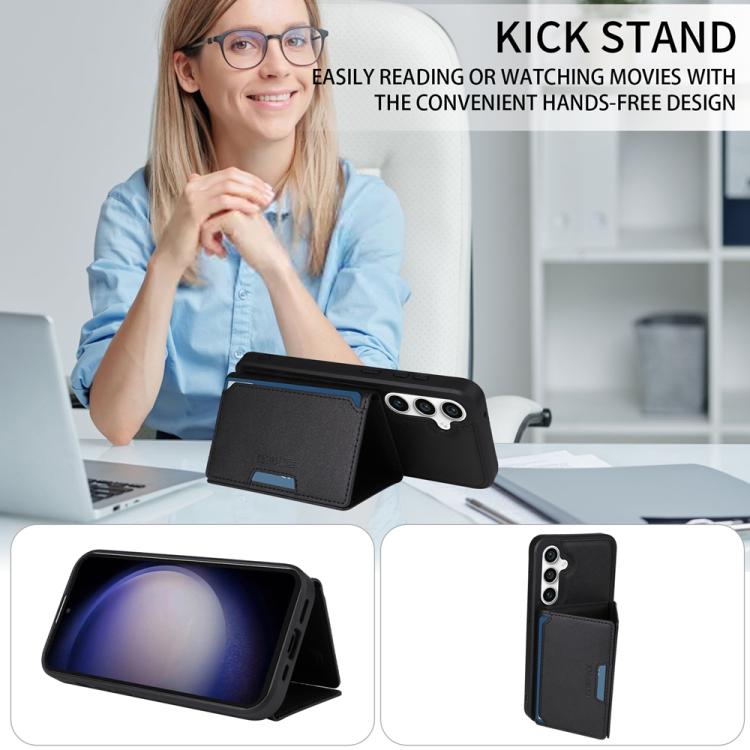 For Samsung Galaxy S23 FE 5G BETOPNICE Horizontal Flip Detachable MagSafe Wallet Phone Case
