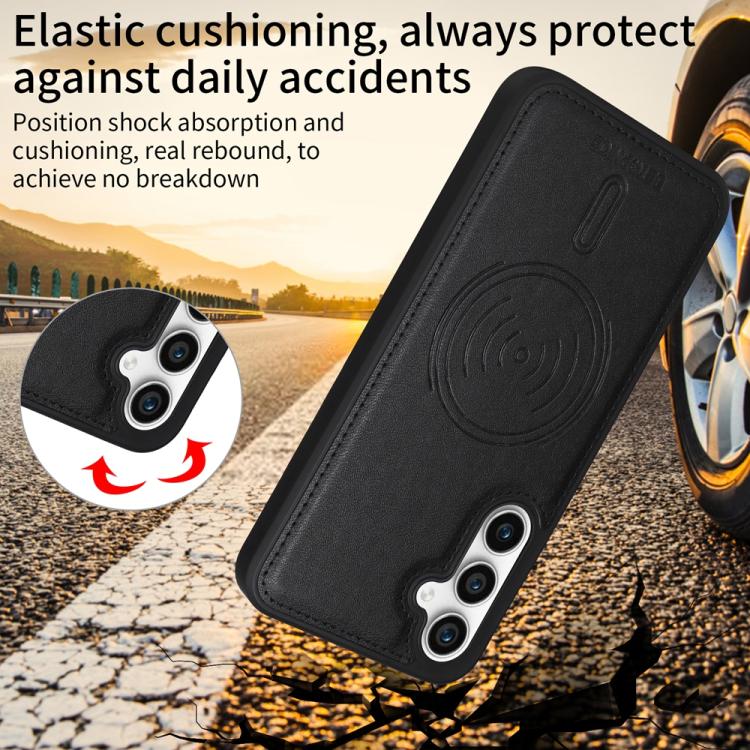 For Samsung Galaxy S23 FE 5G BETOPNICE Horizontal Flip Detachable MagSafe Wallet Phone Case