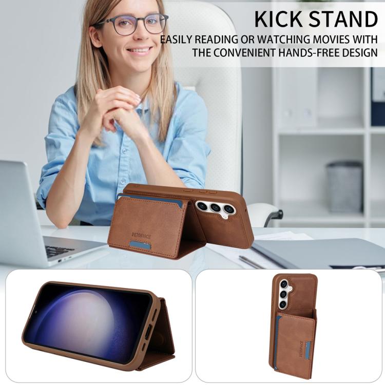 For Samsung Galaxy S23 FE 5G BETOPNICE Horizontal Flip Detachable MagSafe Wallet Phone Case